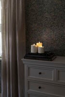 B/O cement candle light LED