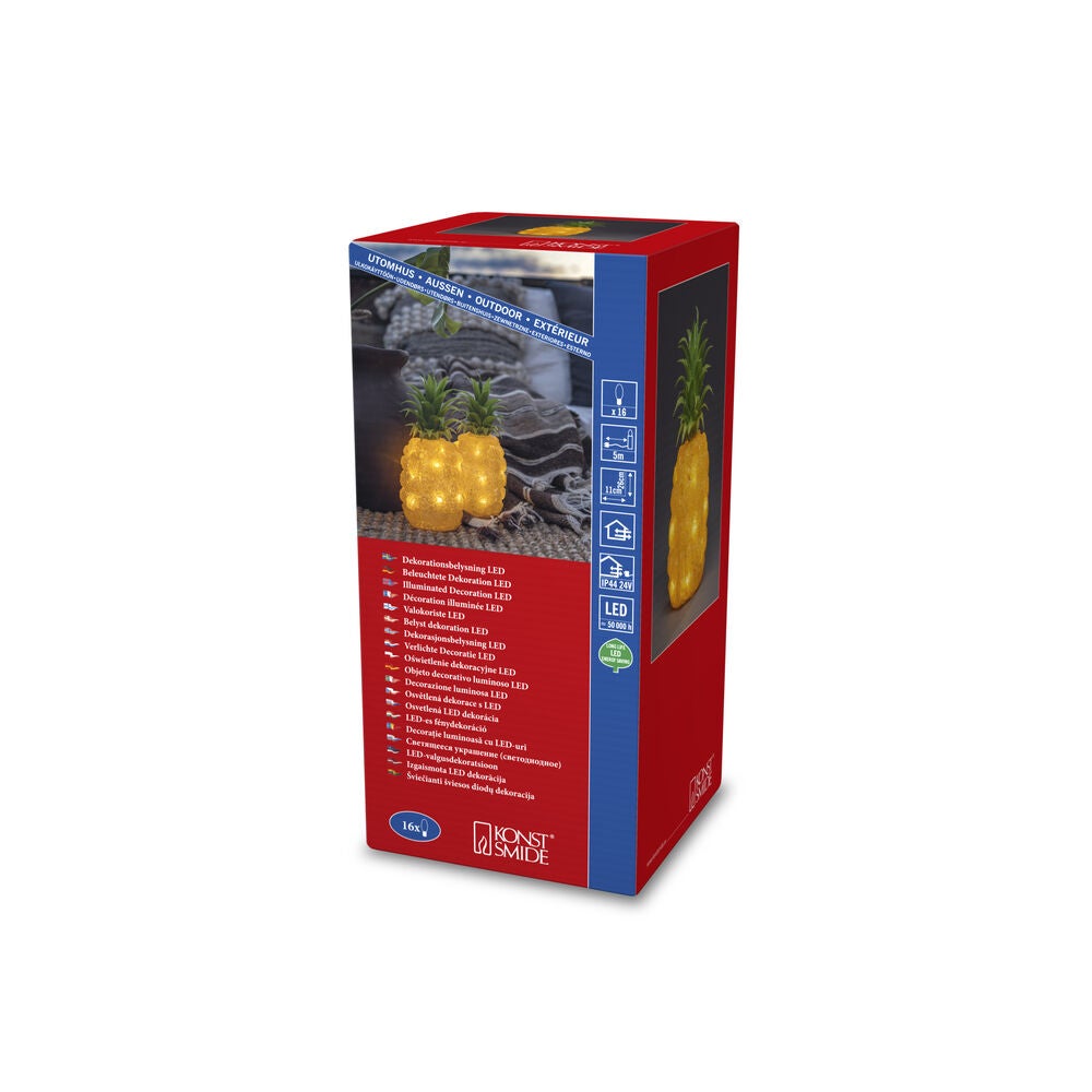Acrylic pineapple, 16 LED