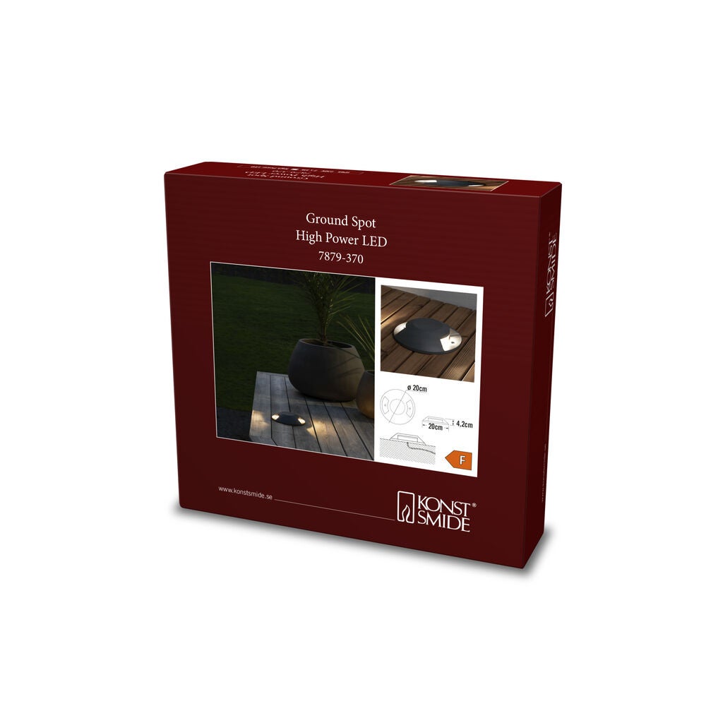 Ground/Deck Light LED Dk Grey