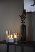 LED Kerzen im Glas, batterieb.