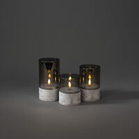 B/O LED Candles with glass