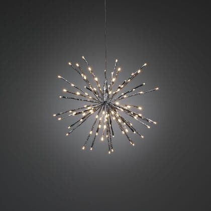 Ball of Twigs, 40cm Silver,LED