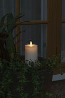 LED Kerze cr.weiss, w.w. Diode