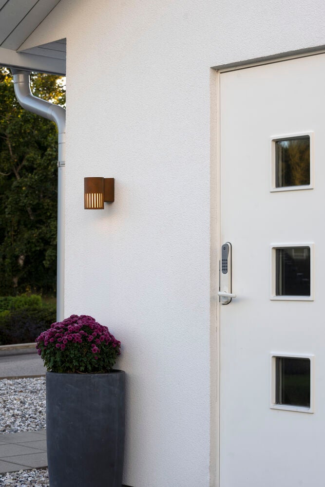 Pistoia vägglykta E27 Rost