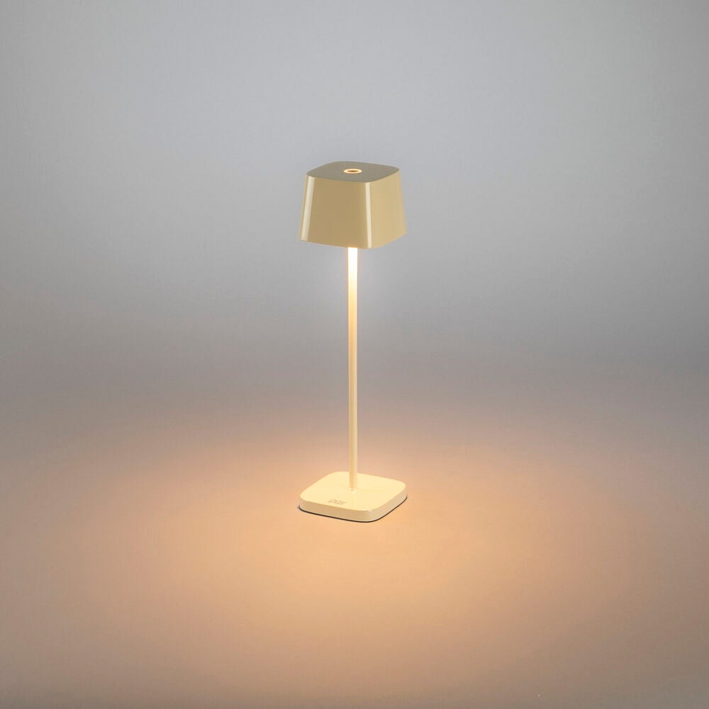 Capri mini bordsl gräddvit USB