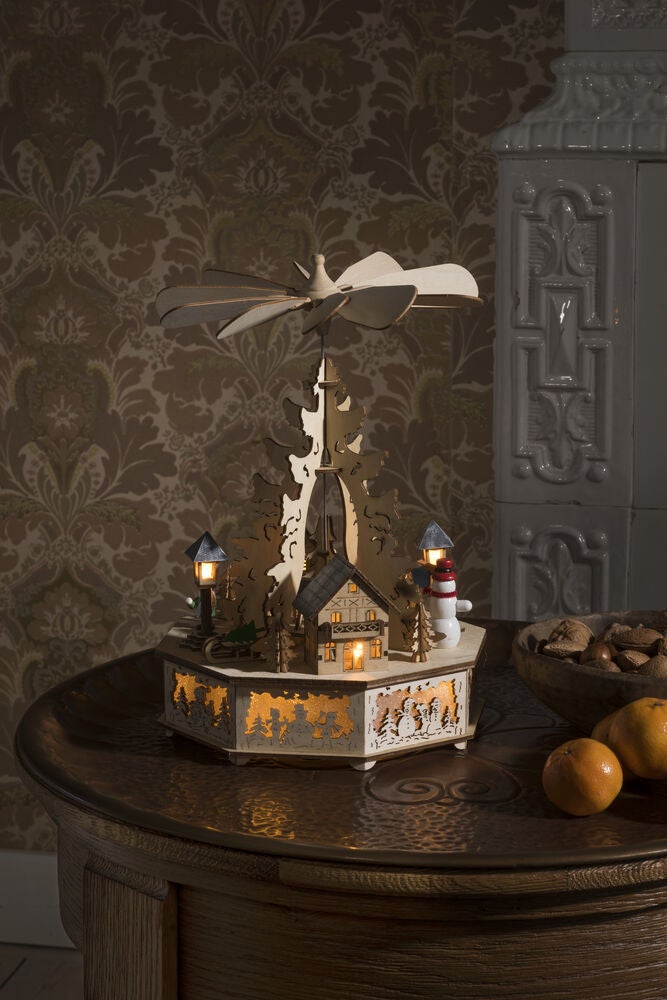 Siluett motiv 8 LED natur