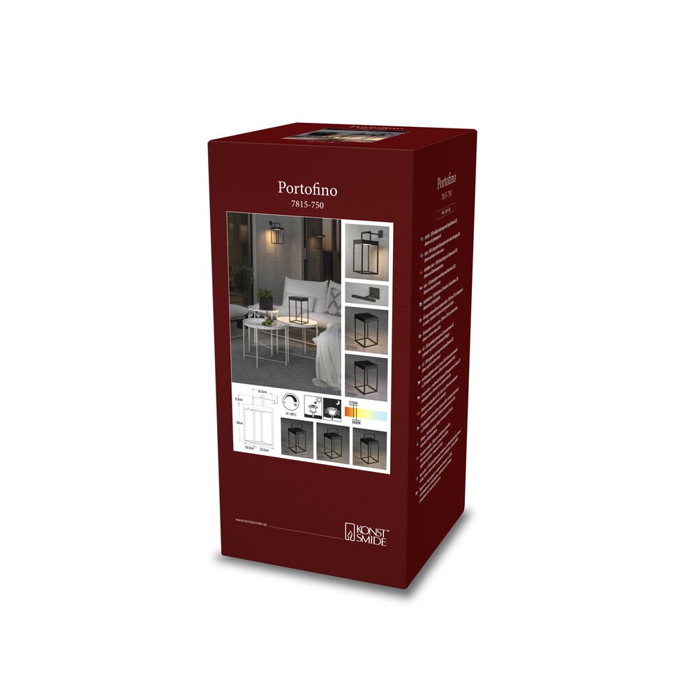 Portofino lanterna USB/sol sv