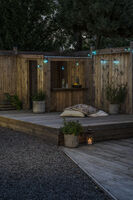 LED Biergartenkette, mit RGB