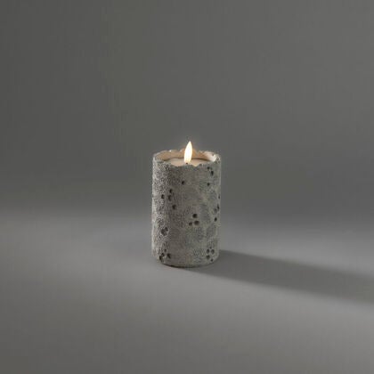 B/O cement candle light LED