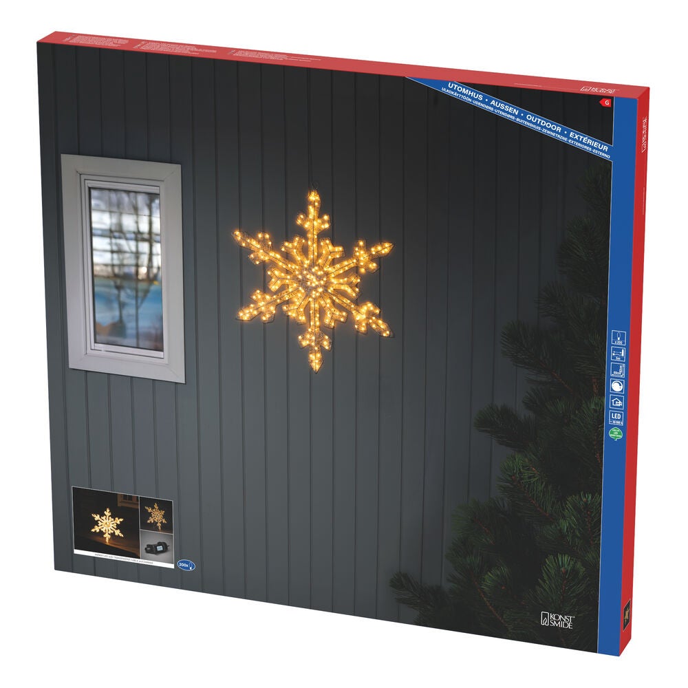 Deco. snowflake outd. 80cm