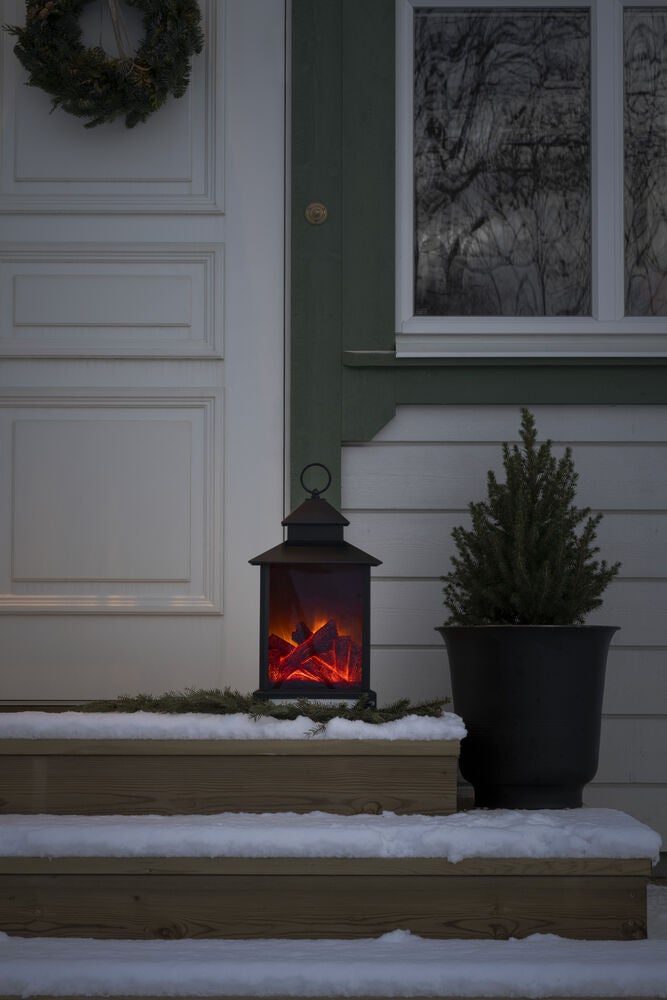 Stor ljuslykta, eldstad 6 LED