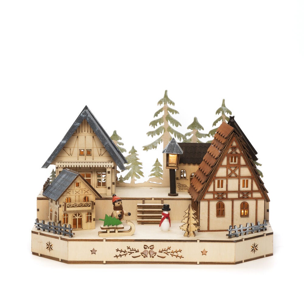 Wooden House Silhouette B/O