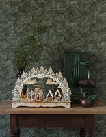 Siluett motiv 15 LED natur