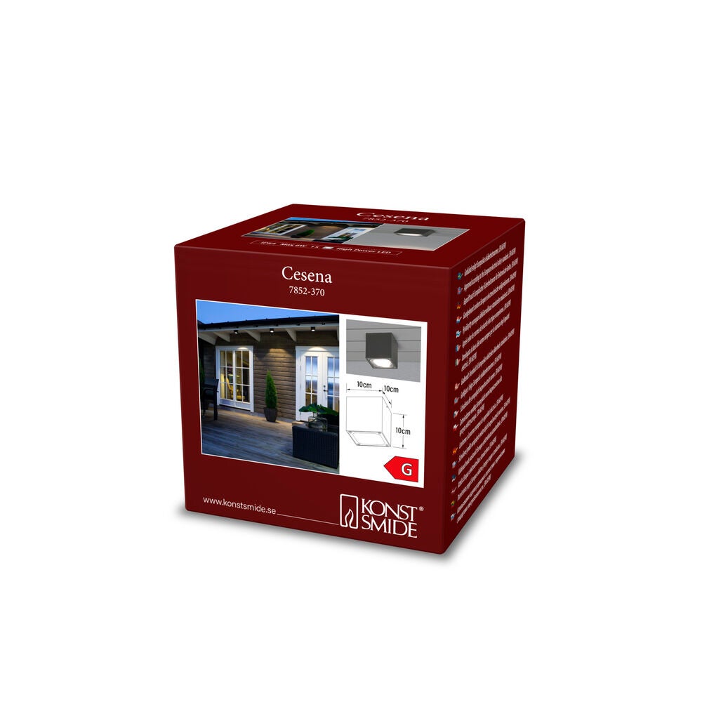 Cesena Ceiling Light Dark Grey