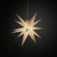 3-D Pappstjärna grå 60 cm LED