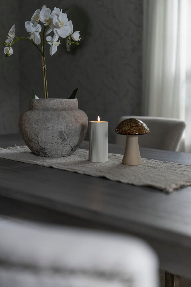 B/O Plastic LED candle outd.