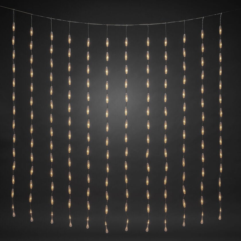 Gardinslinga droppar 400 LED