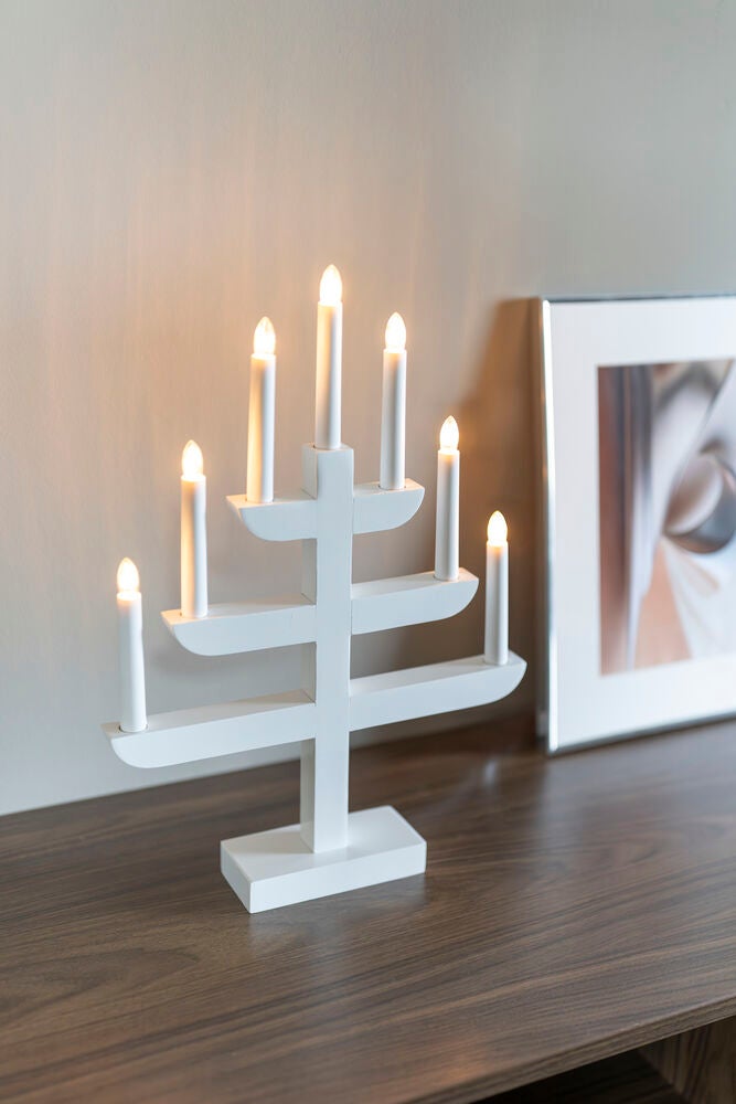 Candlestick red 7 bulbs