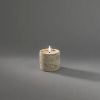 B/O cement candle light LED