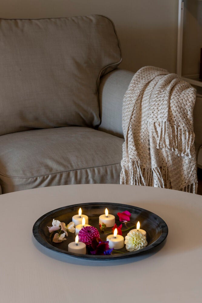 6 Värmeljus LED vit