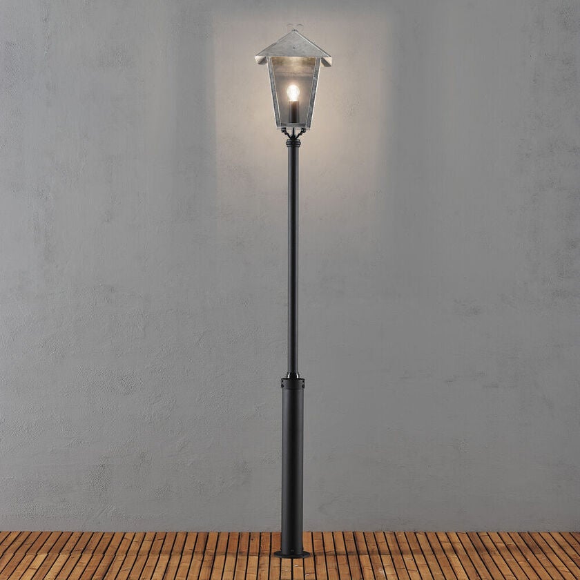 Benu lykta E27 galv ink stolpe