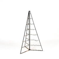 Metalldekoration pyramid LED