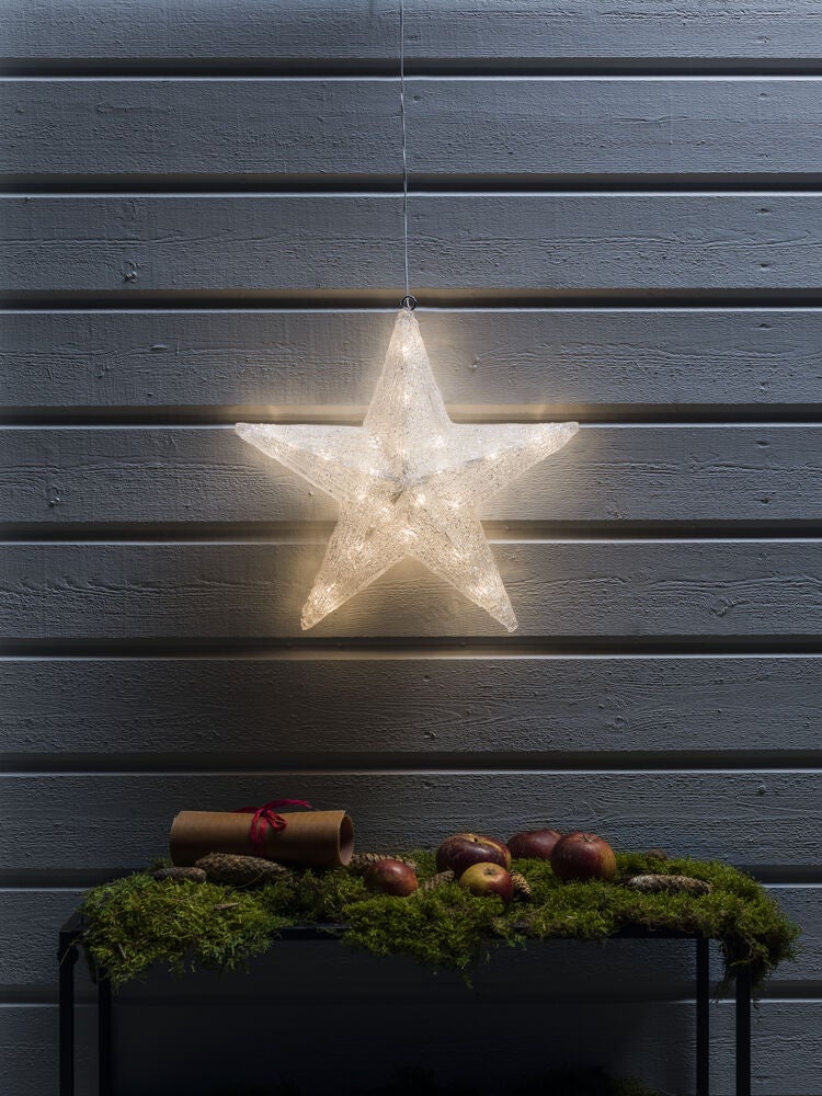 Stjärna akryl 40cm 40 LED