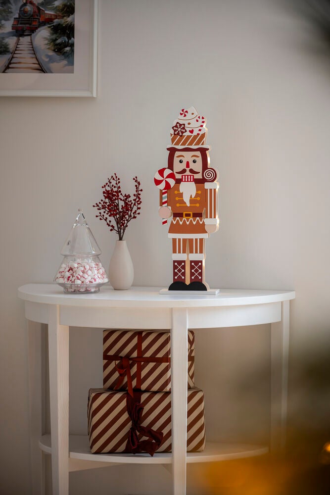 Nötknäppare brun LED batteri