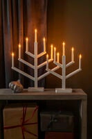 Holzleuchter Holz 7 Lampen Grü