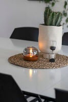 Ljus med glasdekoration LED