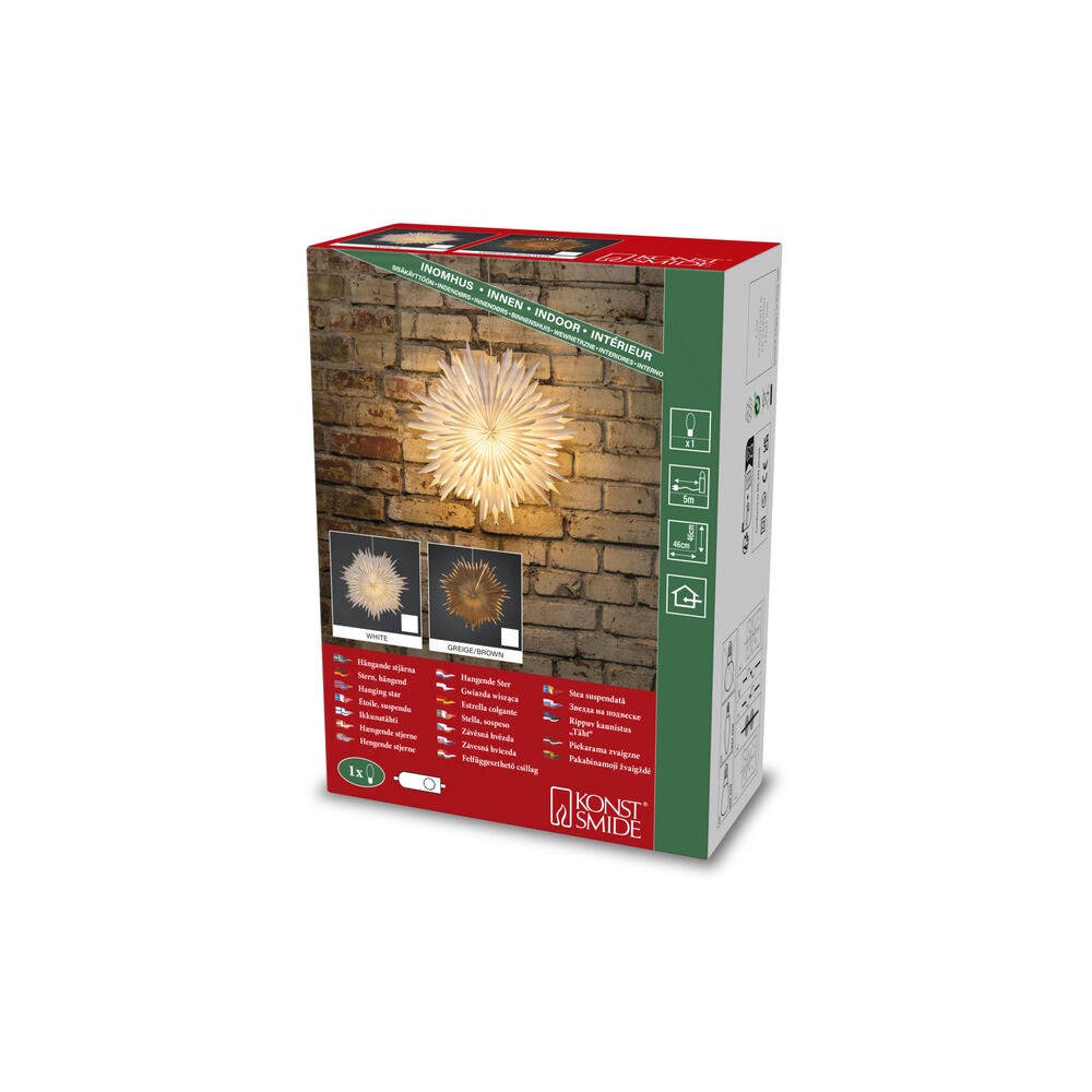 Pappersstjärna vit 46 cm