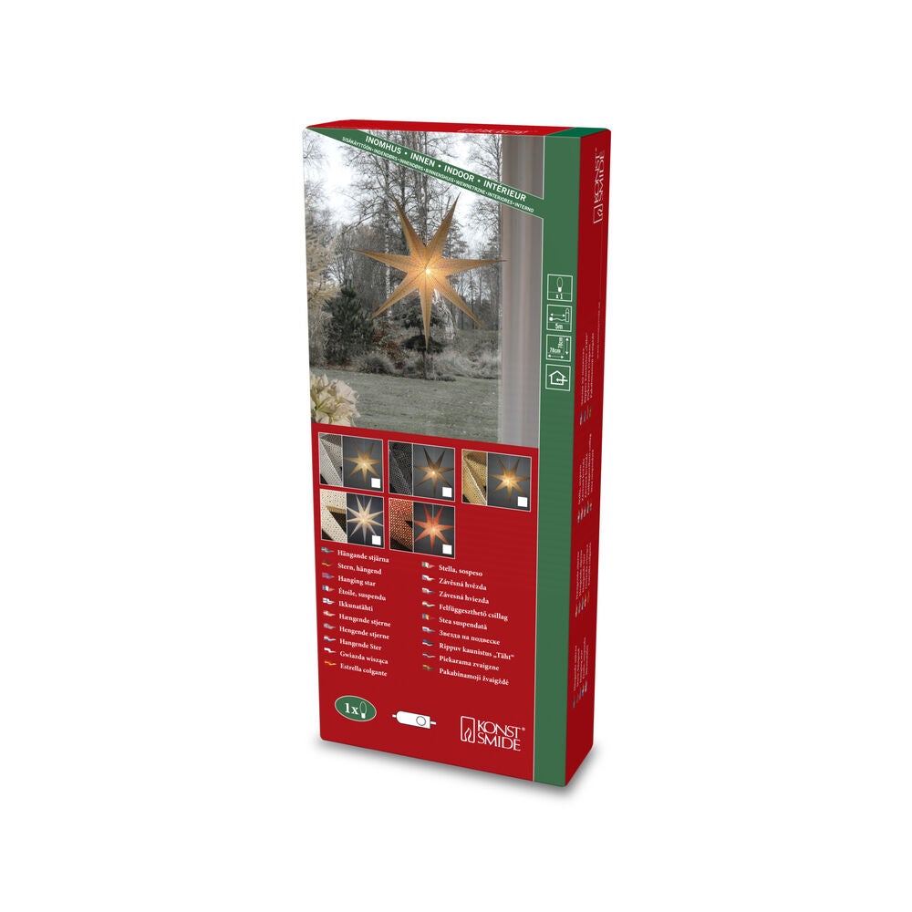 7 Point Paper Star 78cm Silver