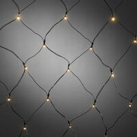 Nät 40 varmvita LED 80x80 cm