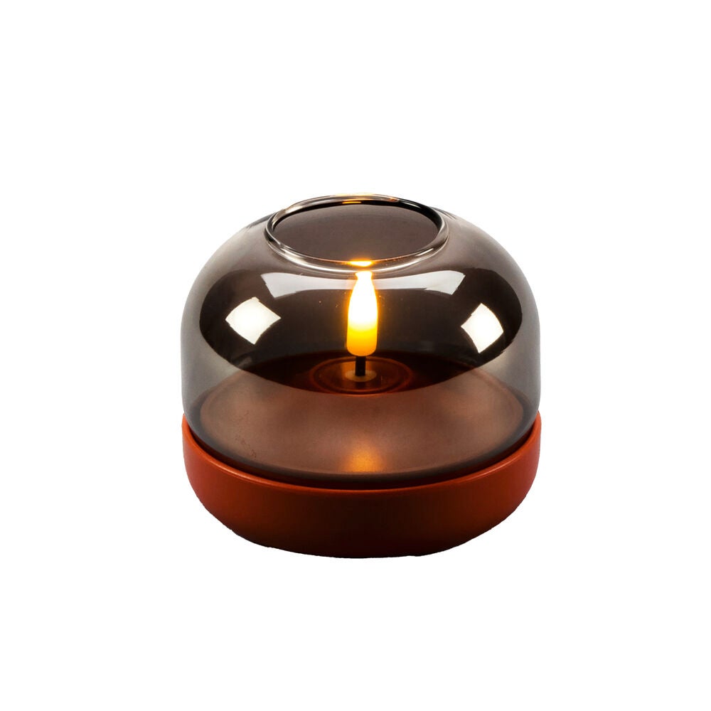 Ljus med glasdekoration LED