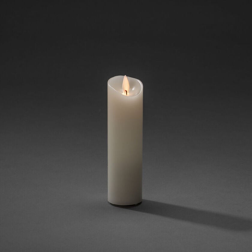 Vaxljus 5x17,8 cm LED vitt