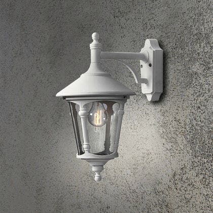 Virgo Matt White Wall Light