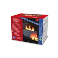 LED Acryl Santa 5er-Set, 40 ww