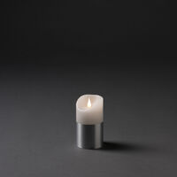 Vaxljus med silverfolie 13,5cm