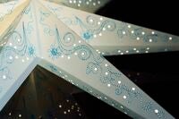 Pappersstjärna blå 78 cm