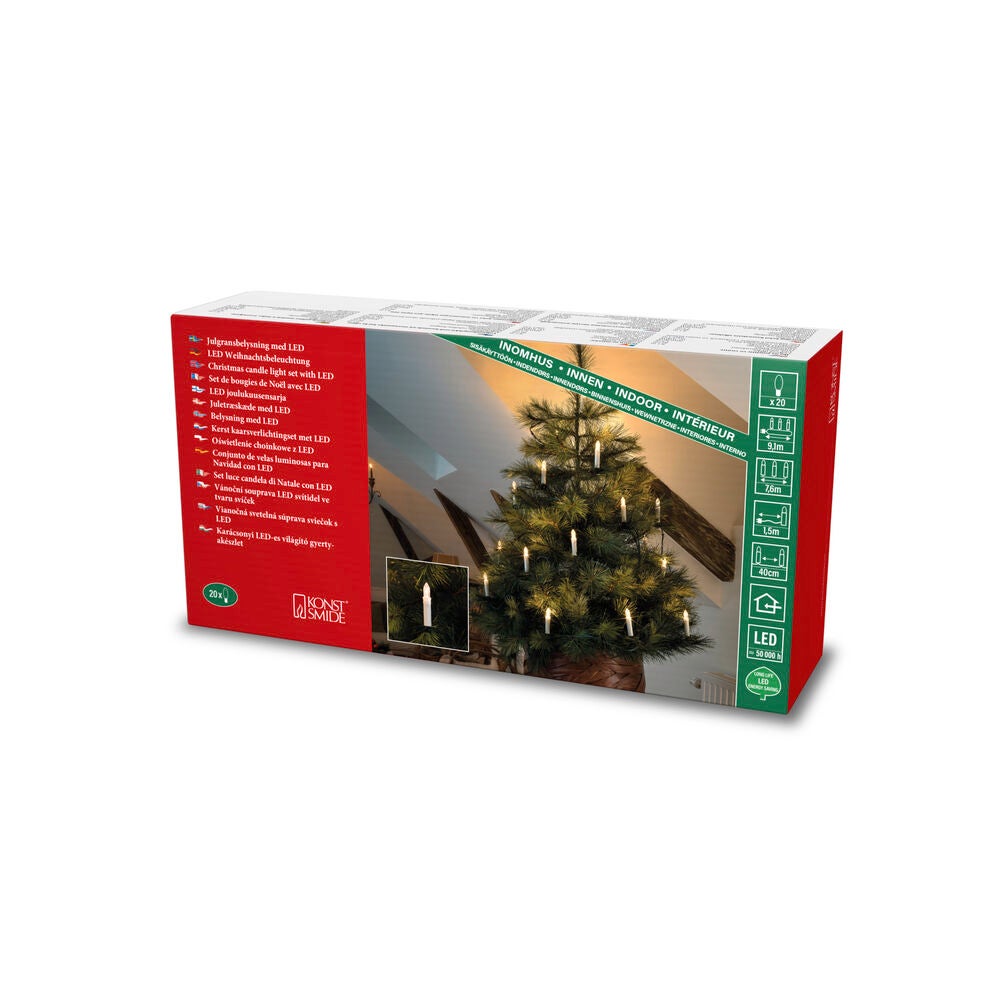 Julgransbelysning 20 ljus LED