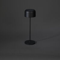 Lille bordslampa USB Svart