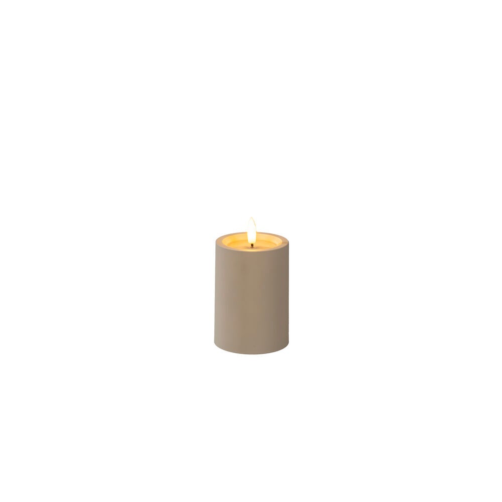 LED candle Beige 10cm 2xAA