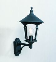 Virgo Matt Black Up Wall Light