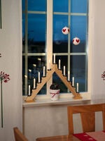 Kerzenleuchter, weiss lackiert