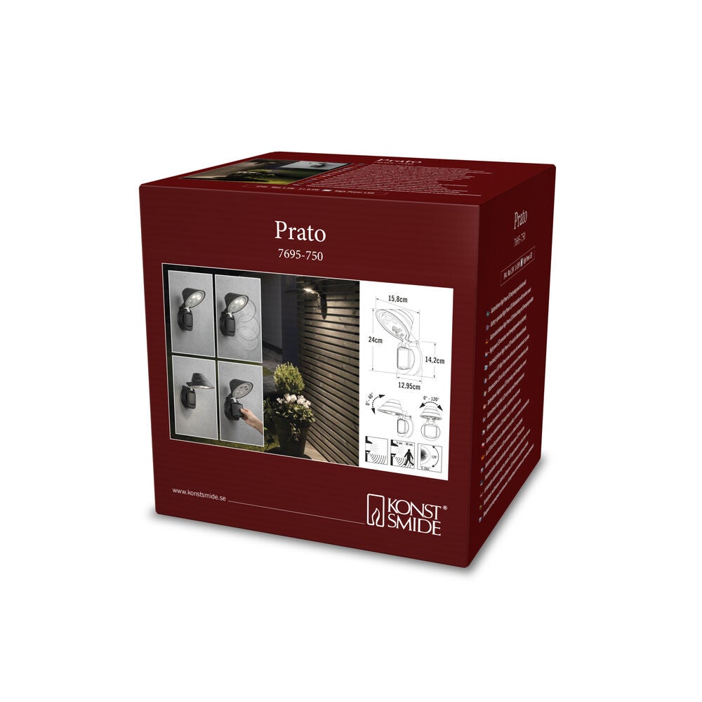 Prato vägglykta LED