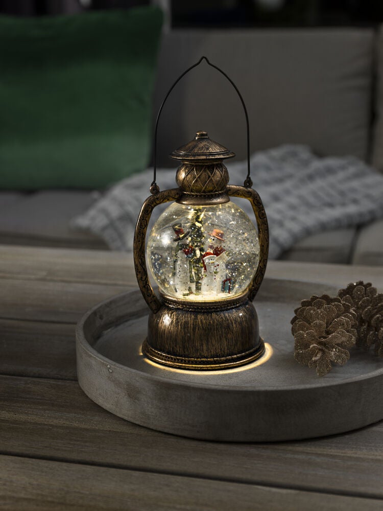 Water Lantern Snowman LED
