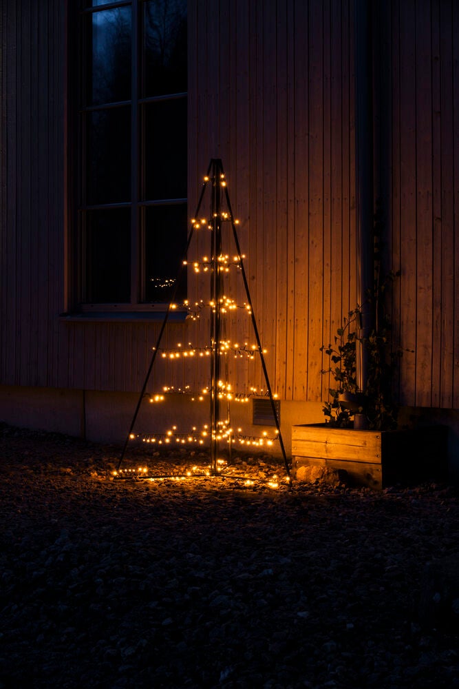 Metalldekoration pyramid LED