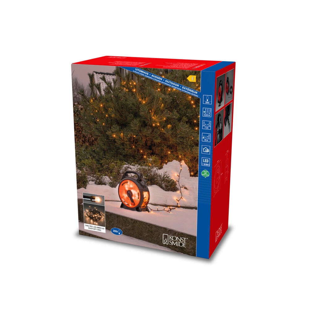 Sladdvinda, 200 amber Led