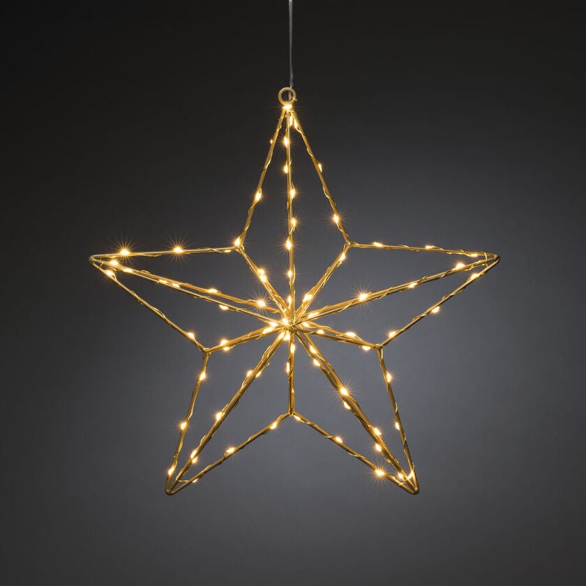 Micro LED Goldstern, 36cm, 90