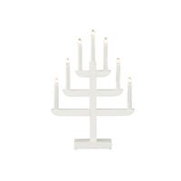 Holzleuchter, weiss lackiert